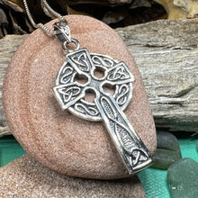 Load image into Gallery viewer, Celtic Cross Necklace, Cross Jewelry, Celtic Jewelry, Irish Jewelry, Anniversary Gift, First Communion Cross, Baptism Cross, Ireland Jewelry