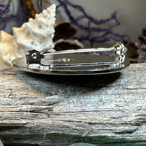 Load image into Gallery viewer, Celtic Spiral Brooch, Celtic Jewelry, Irish Jewelry, Scotland Jewelry, Anniversary Gift, Viking Brooch, Celtic Pin, Triskele Jewelry