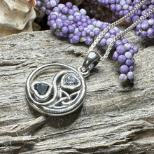 Load image into Gallery viewer, Yin Yang Necklace, Celtic Jewelry, Petite Irish Jewelry, Wiccan Jewelry, Yin Yang Pendant, Pagan Jewelry, Chinese Symbol Jewelry, Wife Gift