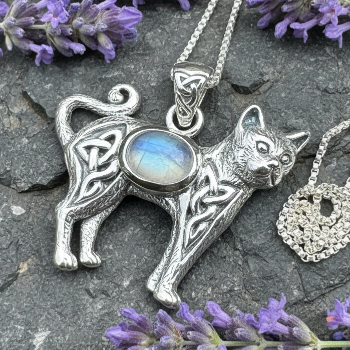 Tayla Celtic Cat Necklace — view 9