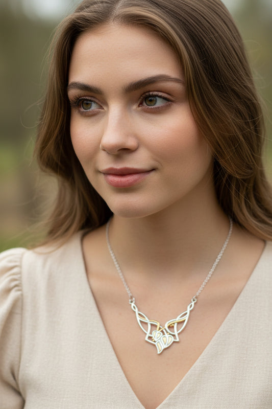 Meadow Celtic Leaf Necklace — view 8