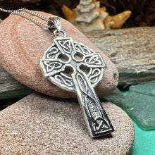 Load image into Gallery viewer, Celtic Cross Necklace, Cross Jewelry, Celtic Jewelry, Irish Jewelry, Anniversary Gift, First Communion Cross, Baptism Cross, Ireland Jewelry