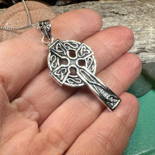 Load image into Gallery viewer, Celtic Cross Necklace, Cross Jewelry, Celtic Jewelry, Irish Jewelry, Anniversary Gift, First Communion Cross, Baptism Cross, Ireland Jewelry