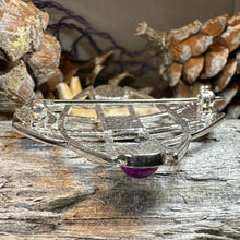 Load image into Gallery viewer, Celtic Knot Brooch, Celtic Pin, Irish Jewelry, Ireland Gift, Mom Gift, Purple Pin, Girlfriend Gift, Wife Gift, Ireland Pin, Scotland Gift