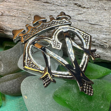 Load image into Gallery viewer, Luckenbooth Brooch, Scotland Jewelry, Bridal Pin, Mom Gift, Friendship Gift, Sister, Girlfriend Gift, Anniversary Gift, Scottish Bride Pin