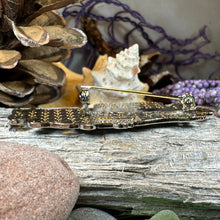 Load image into Gallery viewer, Celtic Bird Brooch, Bird Jewelry, Celtic Pin, Enamel Pin, Ireland Gift, Celtic Brooch, Norse Jewelry Gift, Pagan Brooch, LARP Jewelry