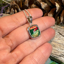 Load image into Gallery viewer, Celtic Necklace, Scotland Necklace, Heather Jewelry, Nature Necklace, Scottish Jewelry, Heathergem Gift, Graduation Gift, Anniversary Gift