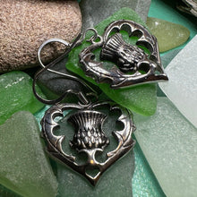 Load image into Gallery viewer, Thistle Earrings, Celtic Jewelry, Scotland Jewelry, Outlander Jewelry, Girlfriend Gift, Sister Gift, Mom Gift, Nature Jewelry, Wife Gift