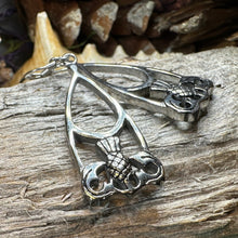 Load image into Gallery viewer, Thistle Earrings, Celtic Jewelry, Scotland Jewelry, Outlander Jewelry, Girlfriend Gift, Sister Gift, Mom Gift, Nature Jewelry, Wife Gift