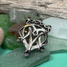 Load image into Gallery viewer, Luckenbooth Brooch, Scotland Jewelry, Men's Lapel Pin, Tie Pin, Friendship Gift, Best Man Gift, Anniversary Gift, Scottish Groom Pin