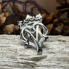 Load image into Gallery viewer, Luckenbooth Brooch, Scotland Jewelry, Men's Lapel Pin, Tie Pin, Friendship Gift, Best Man Gift, Anniversary Gift, Scottish Groom Pin