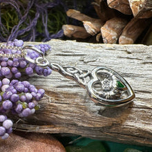 Load image into Gallery viewer, Claddagh Necklace, Celtic Pendant, Irish Jewelry, Ireland Gift, Mom Gift, Anniversary Gift, Mother's Knot, Heart Jewelry, Graduation Gift
