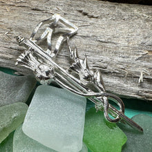 Load image into Gallery viewer, Scottish Kilt Pin, Thistle Kilt Pin, Scotland Flag Pin, Scotland Kilt Pin, Scottish Brooch, Celtic Brooch, Viking Pin, Scotland Gift
