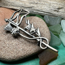 Load image into Gallery viewer, Scottish Kilt Pin, Thistle Kilt Pin, Scotland Flag Pin, Scotland Kilt Pin, Scottish Brooch, Celtic Brooch, Viking Pin, Scotland Gift