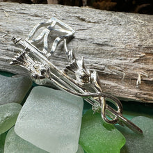 Load image into Gallery viewer, Scottish Kilt Pin, Thistle Kilt Pin, Scotland Flag Pin, Scotland Kilt Pin, Scottish Brooch, Celtic Brooch, Viking Pin, Scotland Gift