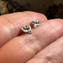 Load image into Gallery viewer, Thistle Earrings, Flower Jewelry, Scotland Jewelry, Celtic Jewelry, Graduation Gift, Anniversary Gift, Stud Earrings, Nature Jewelry