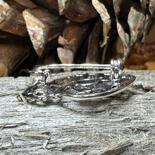 Load image into Gallery viewer, Luckenbooth Brooch, Scotland Jewelry, Celtic Brooch, Bridal Jewelry, Amethyst Pin, Anniversary Gift, Wife Gift, Luckenbooth Pin, Mom Gift