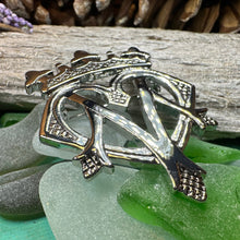 Load image into Gallery viewer, Luckenbooth Brooch, Scotland Jewelry, Bridal Pin, Mom Gift, Friendship Gift, Sister, Girlfriend Gift, Anniversary Gift, Scottish Bride Pin