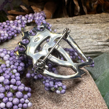 Load image into Gallery viewer, Luckenbooth Brooch, Scotland Jewelry, Celtic Jewelry, Anniversary Gift, Bride Gift, Heart Jewelry, Wife Gift, Bridal Jewelry, Mom Gift