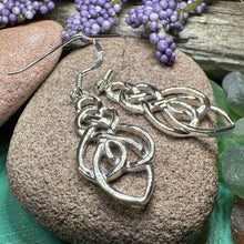 Load image into Gallery viewer, Celtic Earrings, Love Knot Earrings, Irish Jewelry, Ireland Gift, Scotland Jewelry, Mom Gift, Sister's Knot, Scottish Jewelry, Norse Jewelry