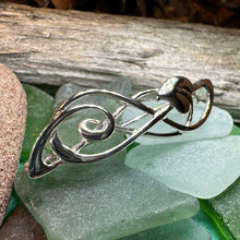 Load image into Gallery viewer, Mackintosh Brooch, Scotland Jewelry, Mackintosh Leaf Pin, Silver Celtic Pin, Scarf Pin, Silver Pin, Mom Gift, Girlfriend, Graduation Gift