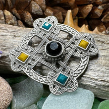 Load image into Gallery viewer, Celtic Knot Brooch, Celtic Pin, Irish Jewelry, Scotland Jewelry, Wiccan Jewelry, Mom Gift, Wife Gift, Ireland Pin, Outlander Jewelry