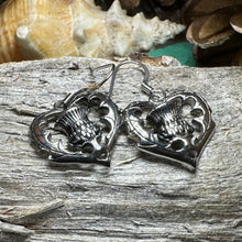 Load image into Gallery viewer, Thistle Earrings, Celtic Jewelry, Scotland Jewelry, Outlander Jewelry, Girlfriend Gift, Sister Gift, Mom Gift, Nature Jewelry, Wife Gift