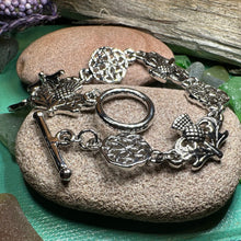 Load image into Gallery viewer, Thistle Bracelet, Outlander Jewelry, Celtic Jewelry, Scotland Jewelry, Nature Jewelry, Friendship Gift, Mom Gift, Girlfriend Gift, Wife Gift