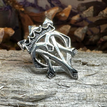 Load image into Gallery viewer, Luckenbooth Brooch, Scotland Jewelry, Men's Lapel Pin, Tie Pin, Friendship Gift, Best Man Gift, Anniversary Gift, Scottish Groom Pin