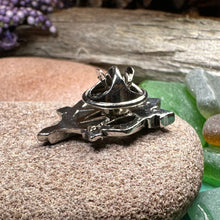 Load image into Gallery viewer, Luckenbooth Brooch, Scotland Jewelry, Men's Lapel Pin, Tie Pin, Friendship Gift, Best Man Gift, Anniversary Gift, Scottish Groom Pin