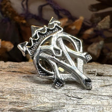 Load image into Gallery viewer, Luckenbooth Brooch, Scotland Jewelry, Men's Lapel Pin, Tie Pin, Friendship Gift, Best Man Gift, Anniversary Gift, Scottish Groom Pin