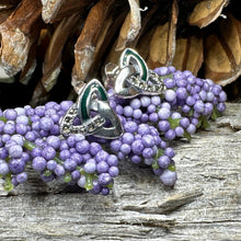 Load image into Gallery viewer, Celtic Knot Earrings, Irish Jewelry, Celtic Jewelry, Trinity Knot Post Earrings, Norse Jewelry, Triquetra Stud Earrings, Ireland Earrings