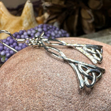 Load image into Gallery viewer, Celtic Knot Earrings, Irish Jewelry, Scotland Jewelry, Ireland Gift, Anniversary Gift, Mom Gift, Wife Gift, Trinity Knot Drop Earrings