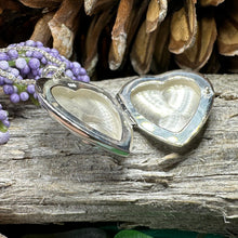 Load image into Gallery viewer, Claddagh Locket Necklace, Celtic Jewelry, Irish Jewelry, Anniversary Gift, Bridal Jewelry, Mom Gift, Wife Gift, Girlfriend Gift, Friend Gift