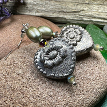 Load image into Gallery viewer, Victorian Pearl Earrings, Crystal Jewelry, Heart Long Earrings, Beaded Drop Earrings, Mom Gift, Sister Gift, Friendship Gift, Nature Jewelry