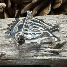 Load image into Gallery viewer, Luckenbooth Brooch, Scotland Jewelry, Celtic Pin, Bridal Jewelry, Scottish Gift, Anniversary Gift, Wife Gift, Luckenbooth Pin, Mom Gift