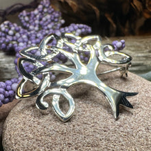Load image into Gallery viewer, Tree Of Life Brooch, Celtic Pin, Yoga Jewelry, Anniversary Gift, Tree Jewelry, Nature Jewelry, Wiccan Jewelry, Bride Pin, Scarf Pin