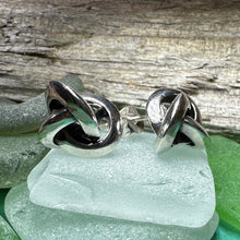 Load image into Gallery viewer, Celtic Knot Stud Earrings, Irish Jewelry, Celtic Jewelry, Anniversary Gift, Bridal Jewelry, Norse Jewelry, Yoga Jewelry, Friendship Gift