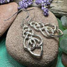 Load image into Gallery viewer, Celtic Earrings, Love Knot Earrings, Irish Jewelry, Ireland Gift, Scotland Jewelry, Mom Gift, Sister's Knot, Scottish Jewelry, Norse Jewelry