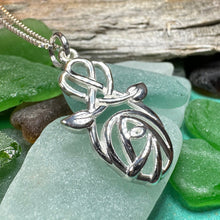 Load image into Gallery viewer, Mackintosh Rose Necklace, Scotland Jewelry, Celtic Jewelry, Rose Jewelry, Art Deco Pendant, Anniversary Gift, Scottish Necklace, Wife Gift