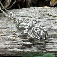 Load image into Gallery viewer, Mackintosh Rose Necklace, Scotland Jewelry, Celtic Jewelry, Rose Jewelry, Art Deco Pendant, Anniversary Gift, Scottish Necklace, Wife Gift