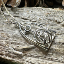 Load image into Gallery viewer, Mackintosh Rose Necklace, Scotland Jewelry, Celtic Jewelry, Rose Jewelry, Art Deco Pendant, Anniversary Gift, Scottish Necklace, Wife Gift