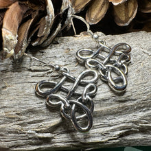 Load image into Gallery viewer, Celtic Knot Earrings, Irish Jewelry, Celtic Jewelry, Mom Gift, Anniversary Gift, Scotland Jewelry, Wife Gift, Love Knot Jewelry, Sister Gift