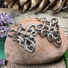 Load image into Gallery viewer, Celtic Knot Earrings, Irish Jewelry, Celtic Jewelry, Mom Gift, Anniversary Gift, Scotland Jewelry, Wife Gift, Love Knot Jewelry, Sister Gift