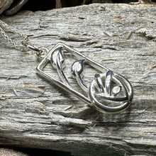 Load image into Gallery viewer, Mackintosh Rose Necklace, Scotland Jewelry, Celtic Jewelry, Rose Jewelry, Art Deco Pendant, Anniversary Gift, Scottish Necklace, Wife Gift