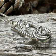 Load image into Gallery viewer, Mackintosh Rose Necklace, Scotland Jewelry, Celtic Jewelry, Rose Jewelry, Art Deco Pendant, Anniversary Gift, Scottish Necklace, Wife Gift
