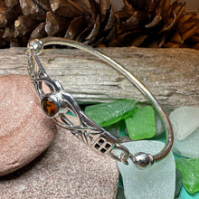 Load image into Gallery viewer, Mackintosh Bracelet, Celtic Jewelry, Scottish Bangle Bracelet, Art Deco Jewelry, Celtic Knot Bracelet, Scotland Gift, Silver Wife Gift