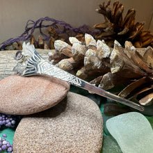 Load image into Gallery viewer, Thistle Kilt Pin, Celtic Brooch, Scotland Jewelry, Scottish Gift, Celtic Wedding, Groom Gift, Thistle Jewelry, Scarf Pin, Silver Celtic Pin