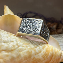 Load image into Gallery viewer, Celtic Knot Ring, Celtic Jewelry, Mens Ireland Ring, Celtic Knot Jewelry, Irish Ring, Irish Dance Gift, Anniversary Gift, Scottish Ring