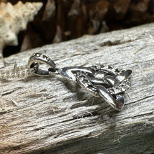 Load image into Gallery viewer, Trinity Knot Necklace, Celtic Pendant, Irish Jewelry, Scotland Jewelry, Triquetra Pendant, Norse Jewelry, Anniversary Gift, Marcasite Gift
